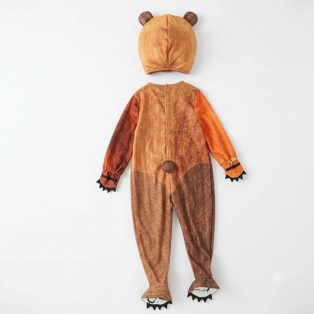 Rubies World of Eric Carle BROWN BEAR Halloween Costume Size 4T Toddler Unisex - Picture 3 of 16